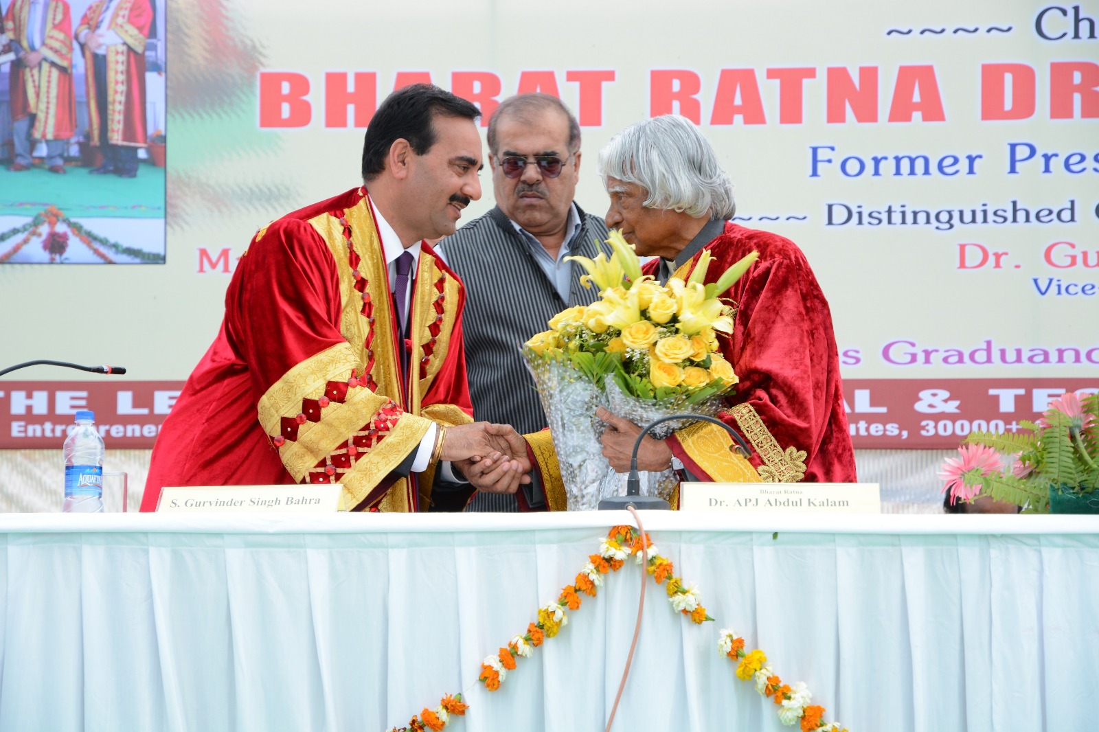 Honourable former President of India, Dr.  A.P.J. Abdul Kalam
