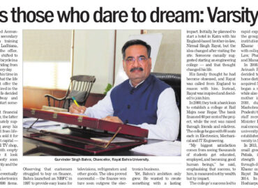 From Dream to Institution: Gurvinder Singh Bahra’s Inspiring Journey Featured in The Tribune