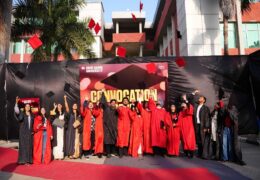 Beaming with pride, students celebrated the moment they received their degrees.