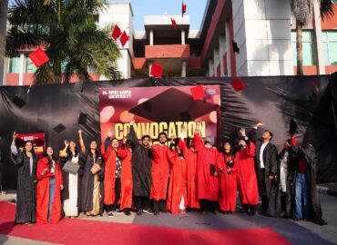 Beaming with pride, students celebrated the moment they received their degrees.
