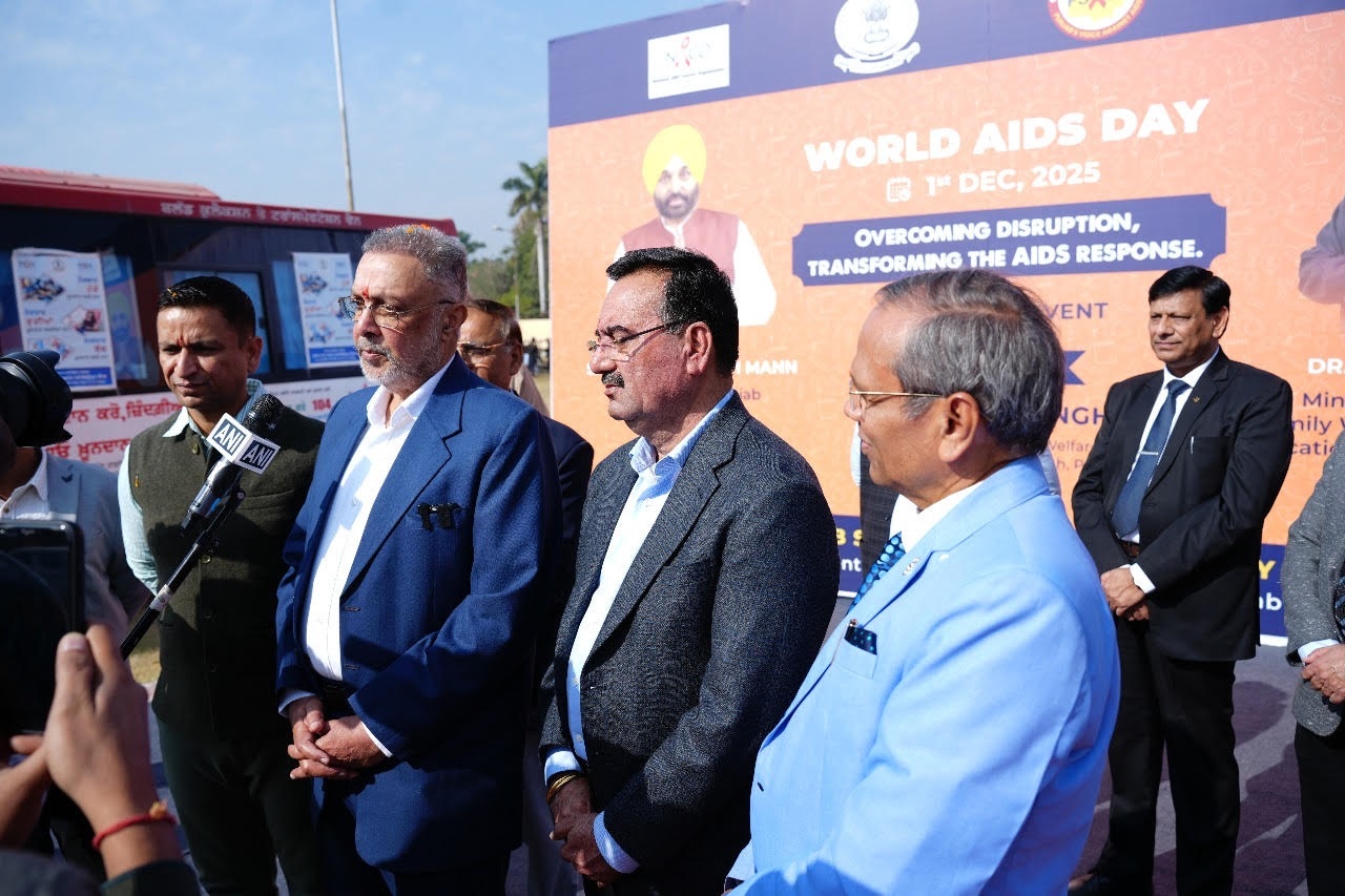 Dr Balbir Singh, Punjab Health and Family Welfare Minister ,Chief Guest at a state-level event marking World AIDS Day at Rayat Bahra University