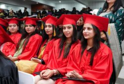 Students, filled with excitement and pride, awaited their turn to be conferred degrees at RBU’s 9th Convocation.
