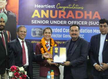 RBU Cadet Awarded Roll of Honour for Prestigious DG NCC Medal