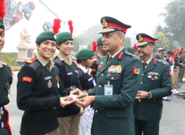 RBU Only Girl Cadet from Punjab Contingent Wins DG NCC Honour