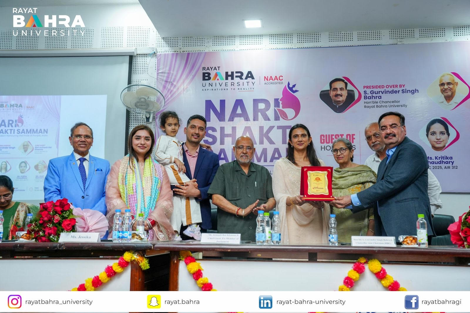 Rayat Bahra University Honours Women Achievers at ‘Nari Shakti Samman Ceremony
