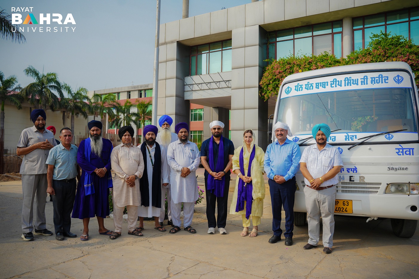 Rayat Bahra Group Donates Bus to Gurudwara Baba Deep Singh Ji to Support Community Service
